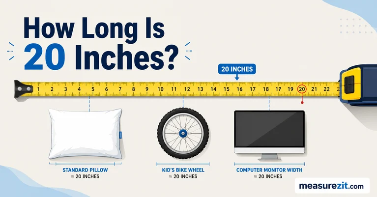 how long is 20 inches