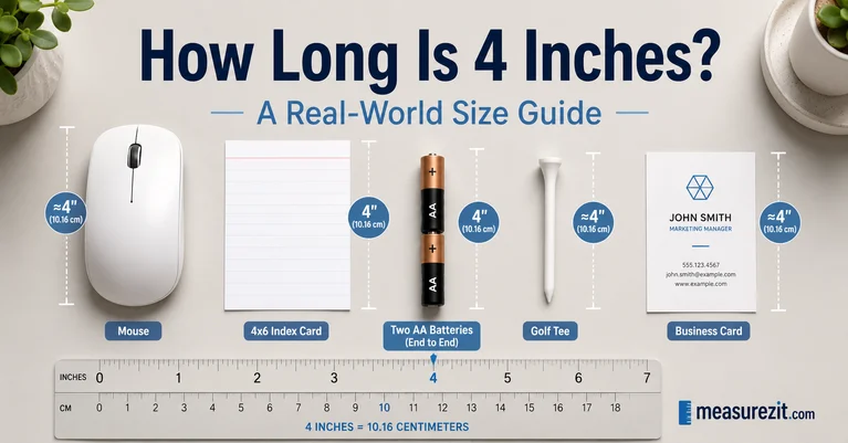 how long is 4 inches