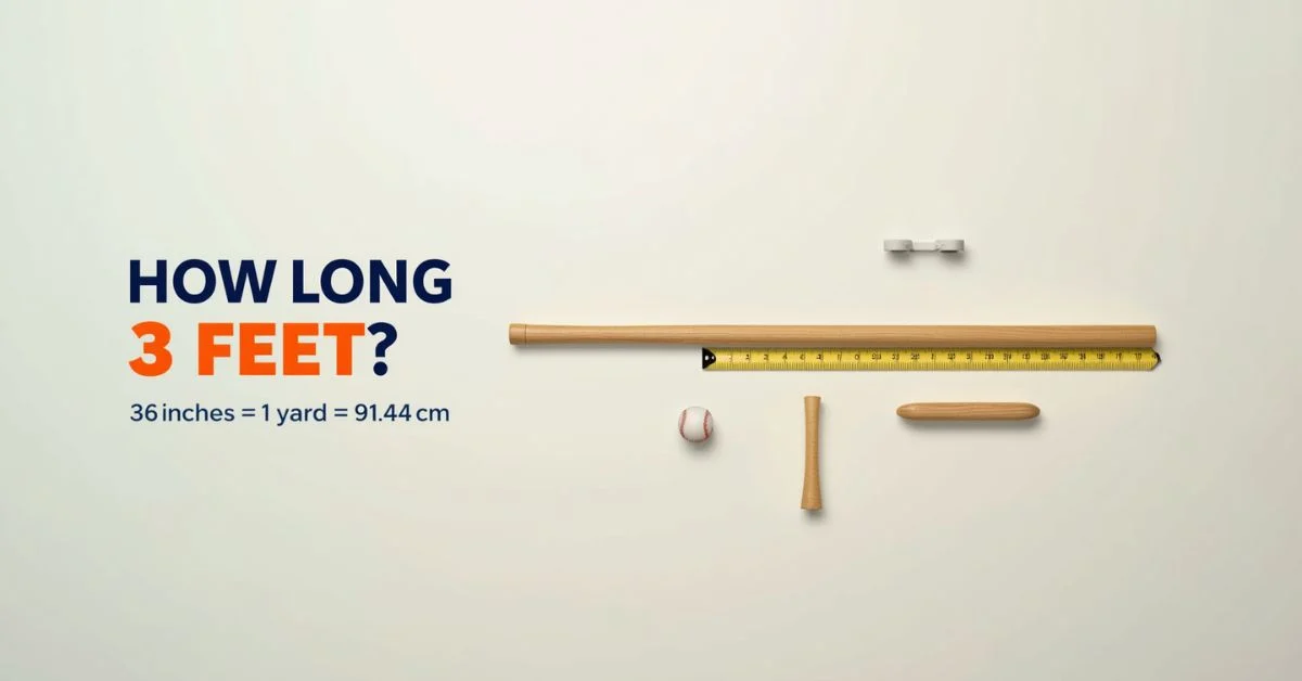 how long is 3 feet